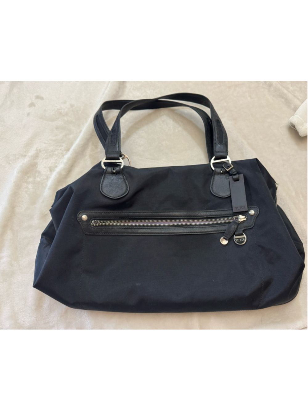 Women's Tumi Black Nylon Tote Bag One Size